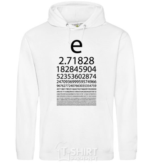Men`s hoodie E constant White фото