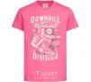 Kids T-shirt Downhill Skateboard Division heliconia фото