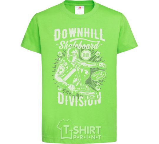 Kids T-shirt Downhill Skateboard Division orchid-green фото