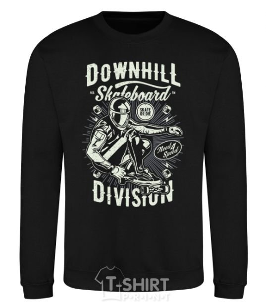 Свитшот Downhill Skateboard Division Черный фото
