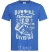 Мужская футболка Downhill Skateboard Division Ярко-синий фото