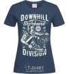 Women's T-shirt Downhill Skateboard Division navy-blue фото
