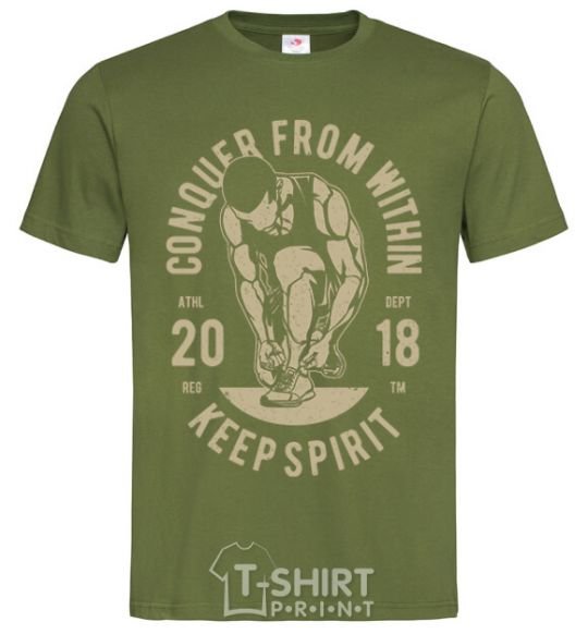 Men's T-Shirt Conquer From Within millennial-khaki фото