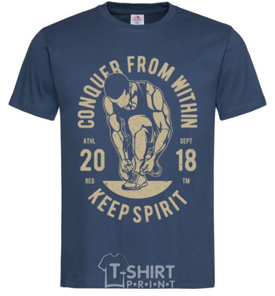 Men's T-Shirt Conquer From Within navy-blue фото