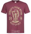 Men's T-Shirt Conquer From Within burgundy фото