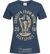 Women's T-shirt Conquer From Within navy-blue фото