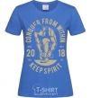 Women's T-shirt Conquer From Within royal-blue фото