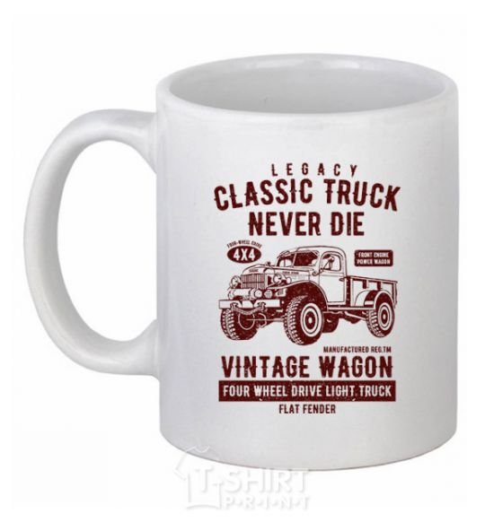 Ceramic mug Classic Truck White фото