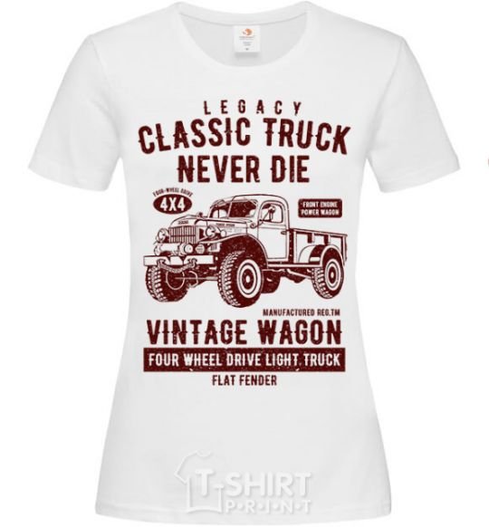 Женская футболка Classic Truck Белый фото