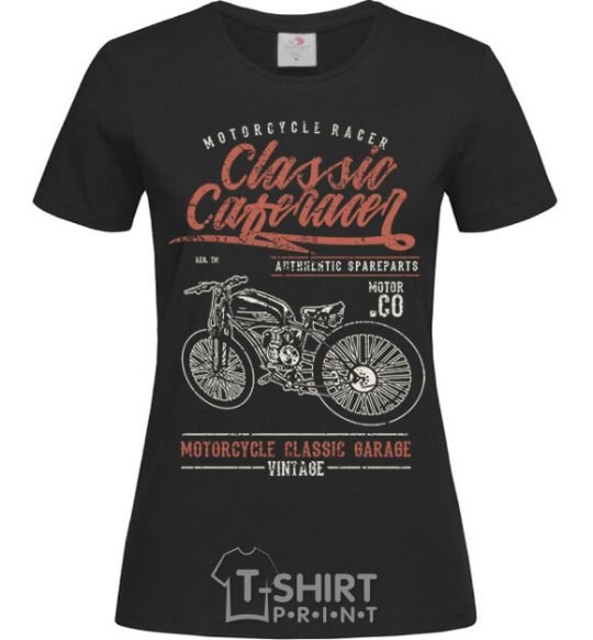Женская футболка Classic Caferacer Черный фото