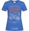 Женская футболка Classic Caferacer Ярко-синий фото