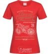 Женская футболка Classic Caferacer Красный фото