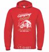 Men`s hoodie Camping Society bright-red фото