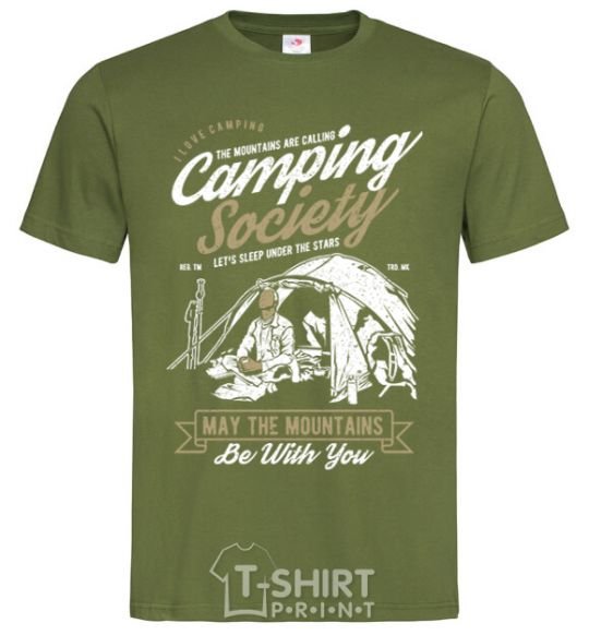 Men's T-Shirt Camping Society millennial-khaki фото