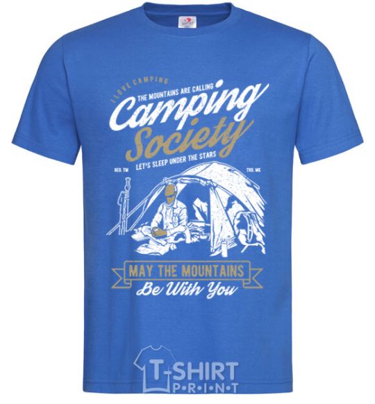 Men's T-Shirt Camping Society royal-blue фото