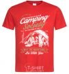 Men's T-Shirt Camping Society red фото