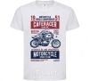 Kids T-shirt Caferacer Classic Race White фото