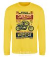 Sweatshirt Caferacer Classic Race yellow фото