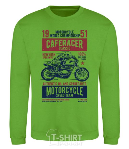 Sweatshirt Caferacer Classic Race orchid-green фото