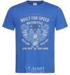 Men's T-Shirt Built For Speed Motorcycle royal-blue фото