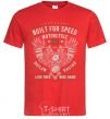 Men's T-Shirt Built For Speed Motorcycle red фото