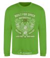 Sweatshirt Built For Speed Motorcycle orchid-green фото