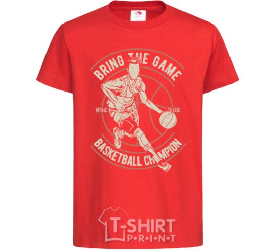 Kids T-shirt Bring The Game red фото