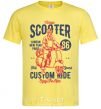 Мужская футболка Vintage Scooter Лимонный фото