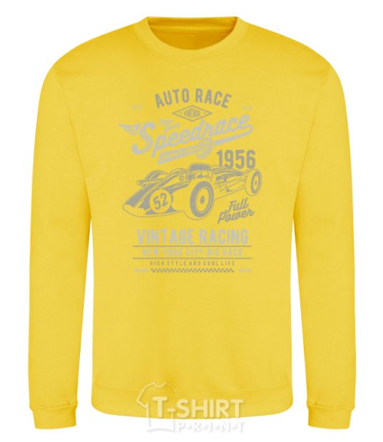 Sweatshirt Vintage Speedrace yellow фото