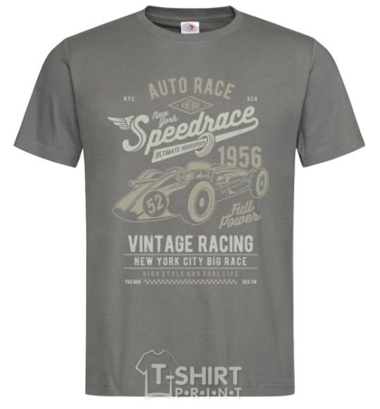 Мужская футболка Vintage Speedrace Графит фото