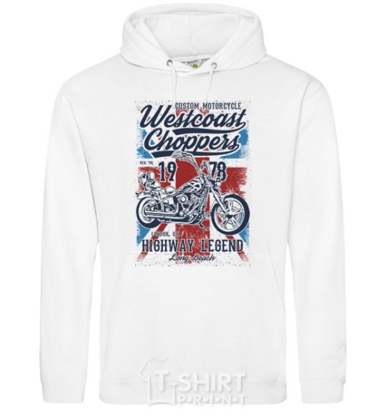 Men`s hoodie Westcoast Choppers White фото