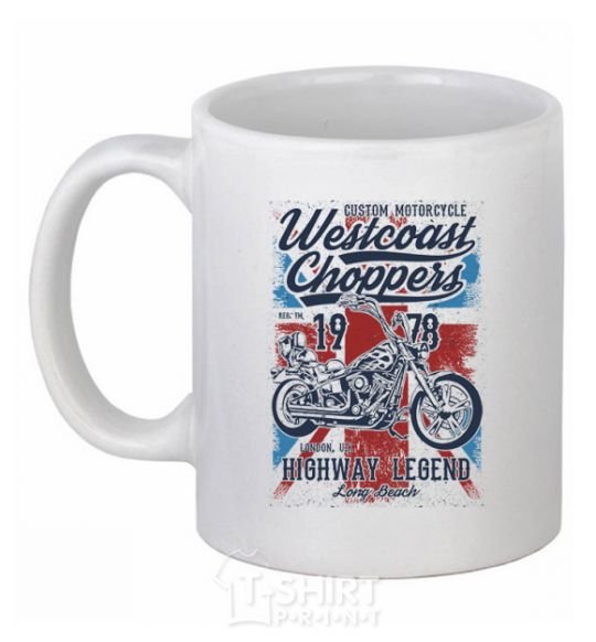 Ceramic mug Westcoast Choppers White фото