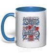 Mug with a colored handle Westcoast Choppers royal-blue фото