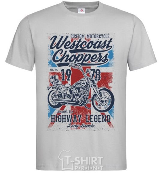 Мужская футболка Westcoast Choppers Серый фото