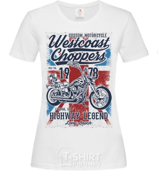 Women's T-shirt Westcoast Choppers White фото