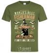 Men's T-Shirt World's Best Fisherman millennial-khaki фото