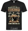 Men's T-Shirt World's Best Fisherman black фото