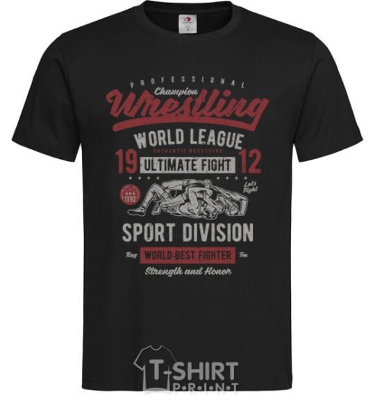 Men's T-Shirt Wrestling black фото
