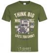 Мужская футболка Think Big Truck Оливковый фото