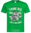 Мужская футболка Think Big Truck Зеленый фото