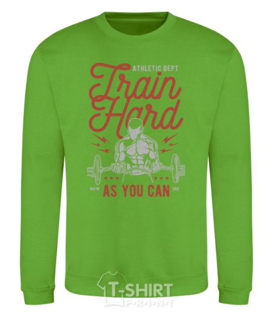 Sweatshirt Train Hard as you can orchid-green фото