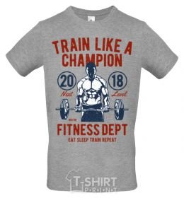 Men's T-Shirt Train Like A Champion grey фото