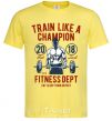 Мужская футболка Train Like A Champion Лимонный фото