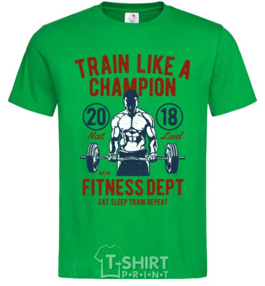 Men's T-Shirt Train Like A Champion kelly-green фото