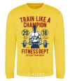 Sweatshirt Train Like A Champion yellow фото