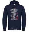 Men`s hoodie USA Hockey navy-blue фото