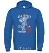 Men`s hoodie USA Hockey royal фото