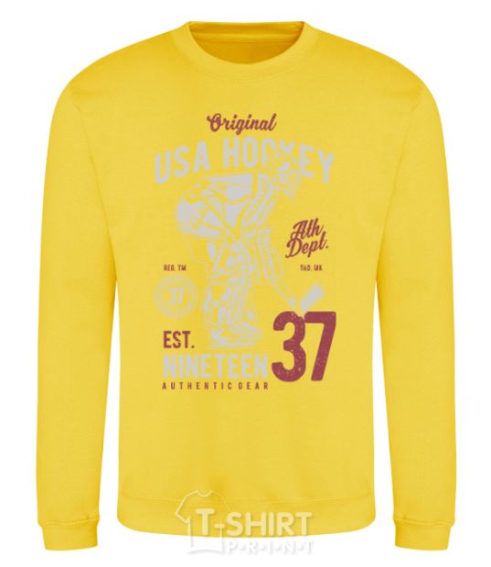 Sweatshirt USA Hockey yellow фото