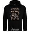 Men`s hoodie Speed & Power Hotrod black фото