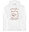 Men`s hoodie Speed & Power Hotrod White фото